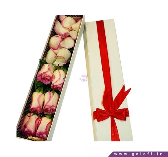 سفارش جعبه گل - جعبه گل رز سفید ژاسمین - Zhasmin | گل آف